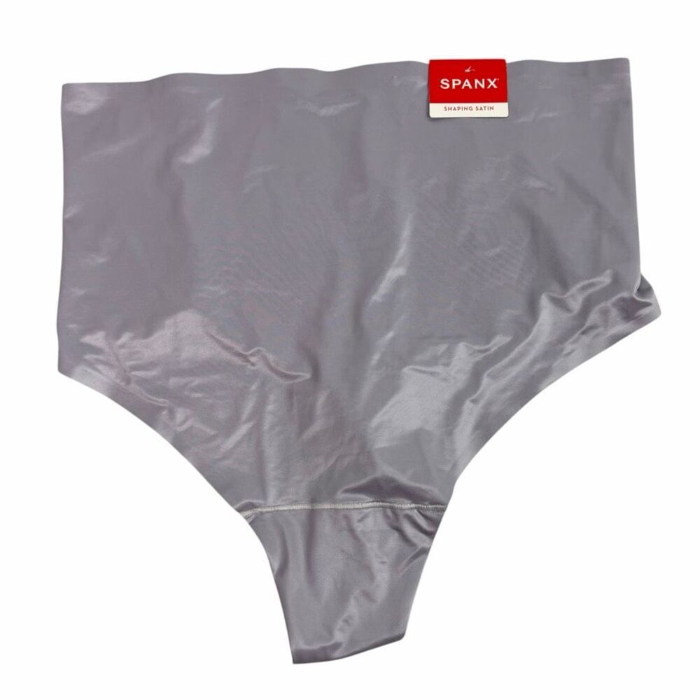 SPANX Shaping Satin High Waist Control Thong Light Orchid 40063R NEW